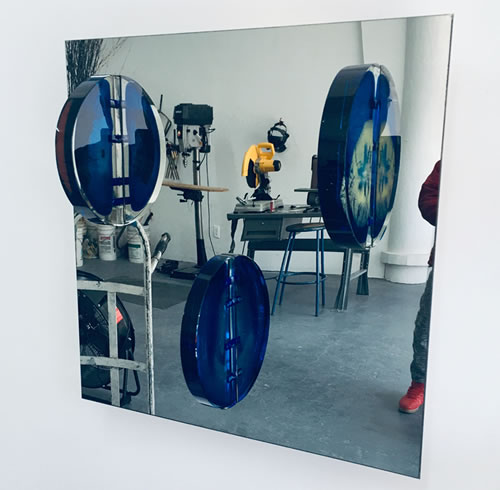 Glass Half Moon on Stainless Steel 4